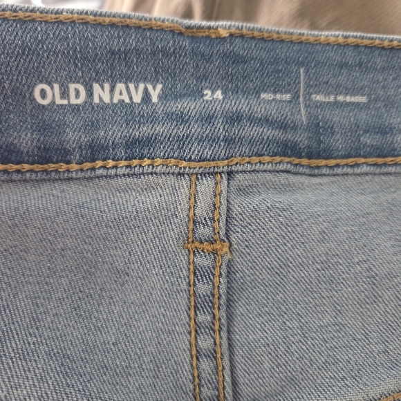 ⭐️Old Navy Blue Jean Shorts Casual Cut-Offs Size 24 - Picture 6 of 6